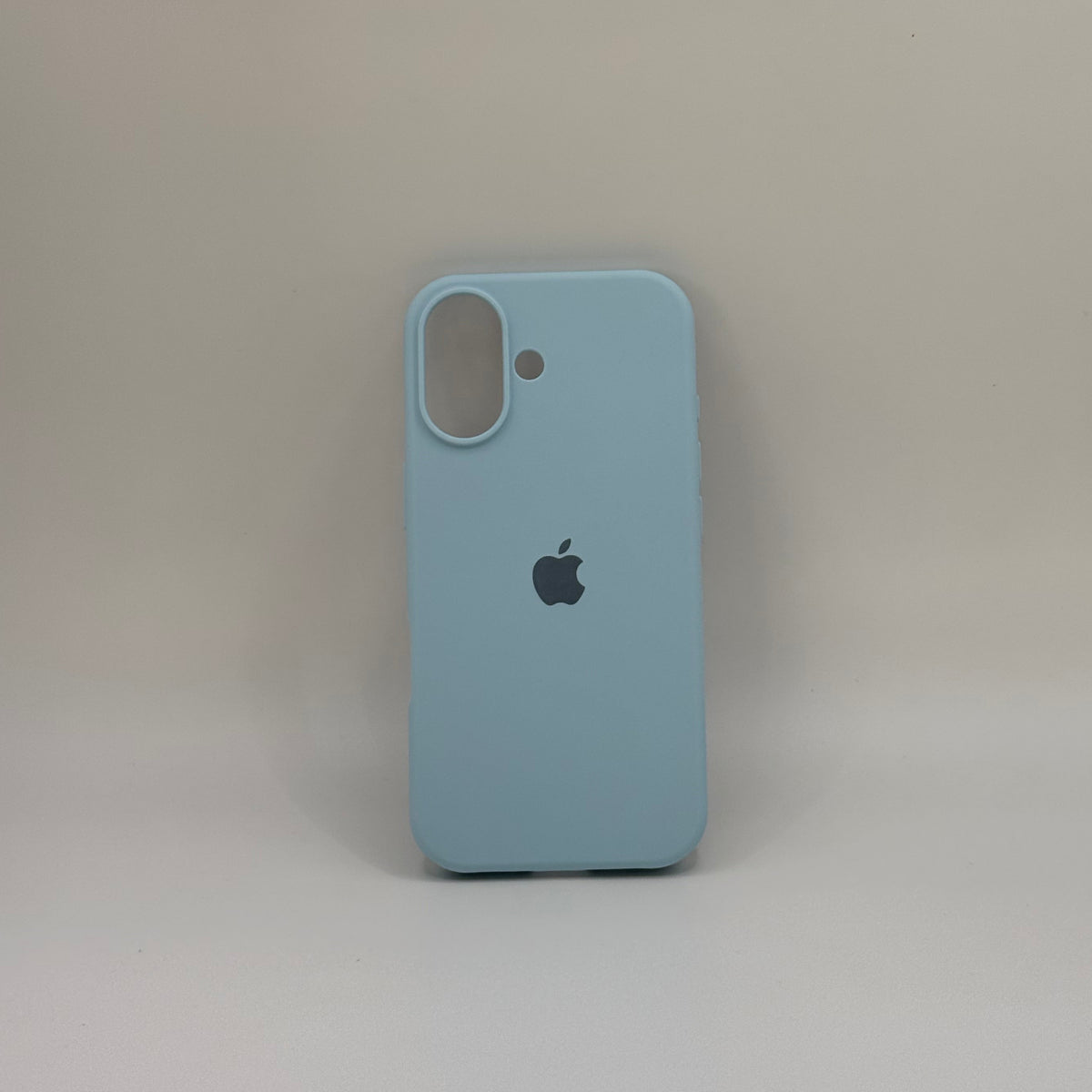 CASE IPHONE 17 SILICONA CELESTE