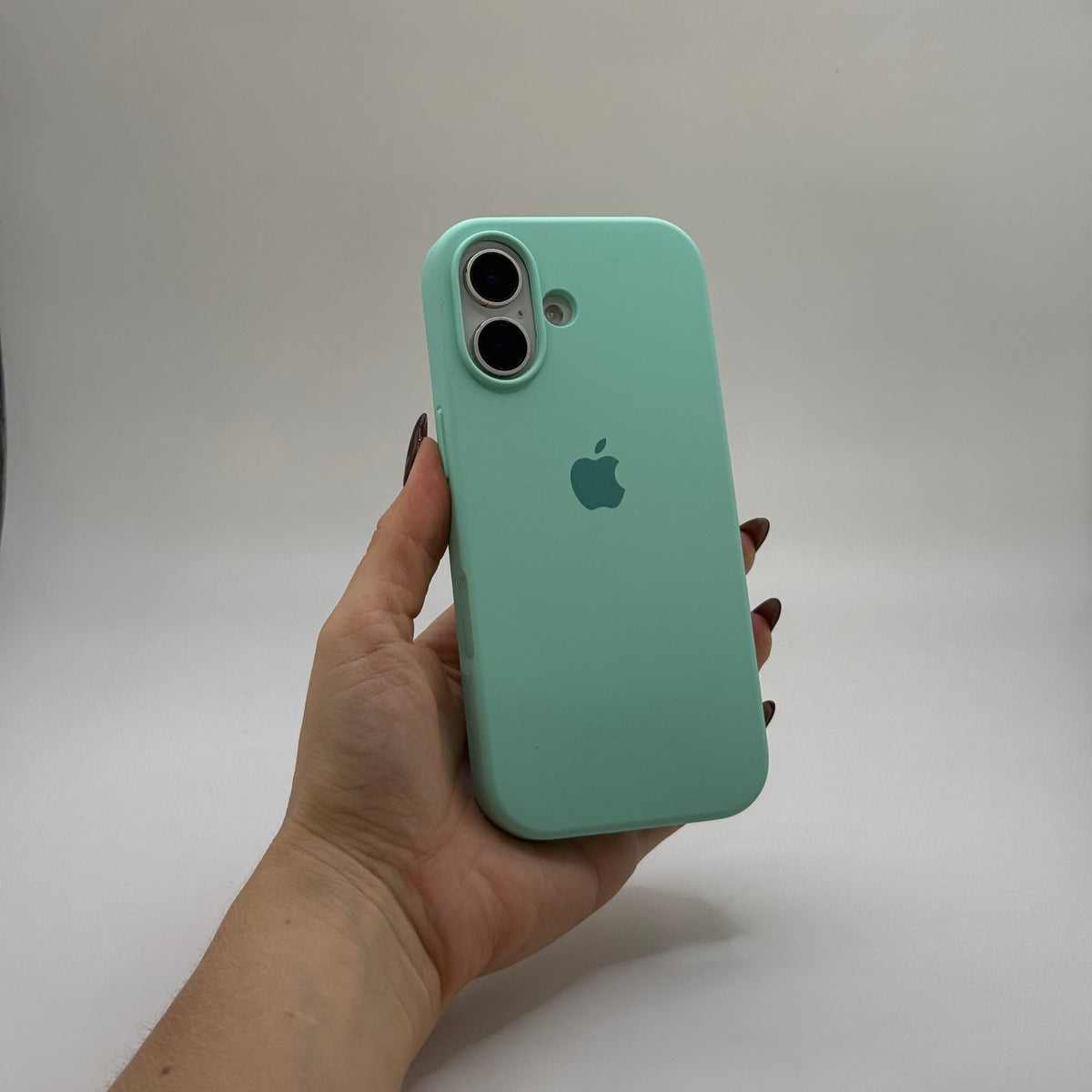 CASE IPHONE 17 SILICONA VERDE AGUAMARINA