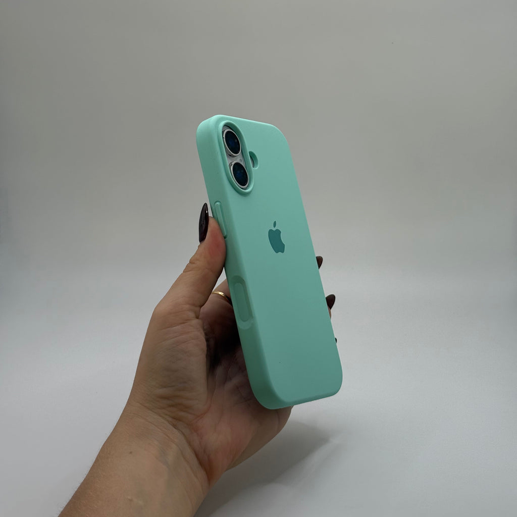 CASE IPHONE 17 SILICONA VERDE AGUAMARINA