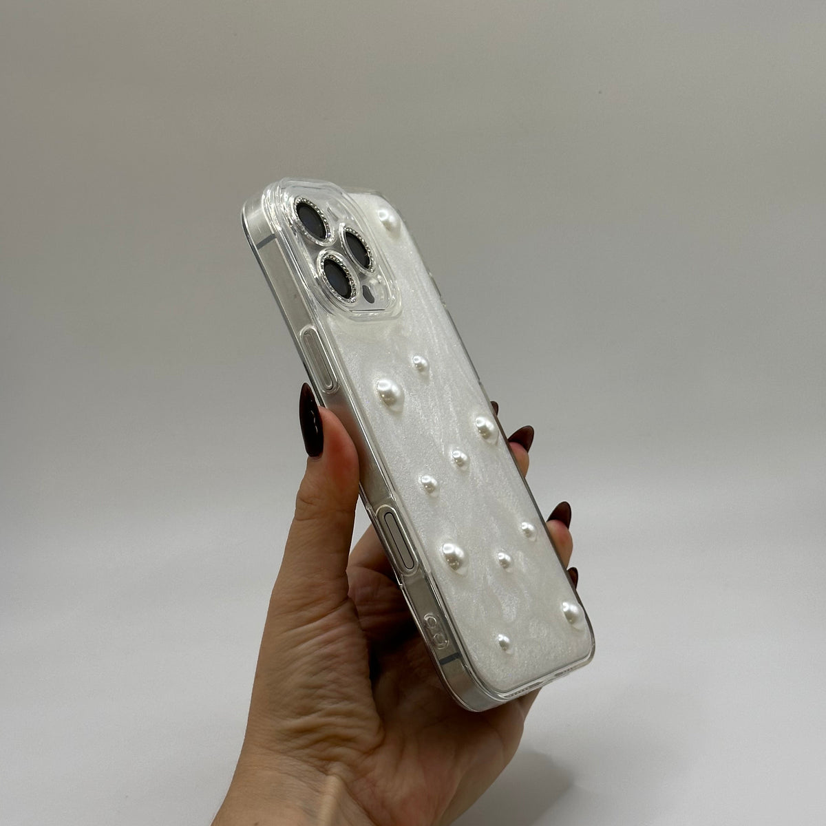 CASE IPHONE 16 PRO MAX PERLA AMORE