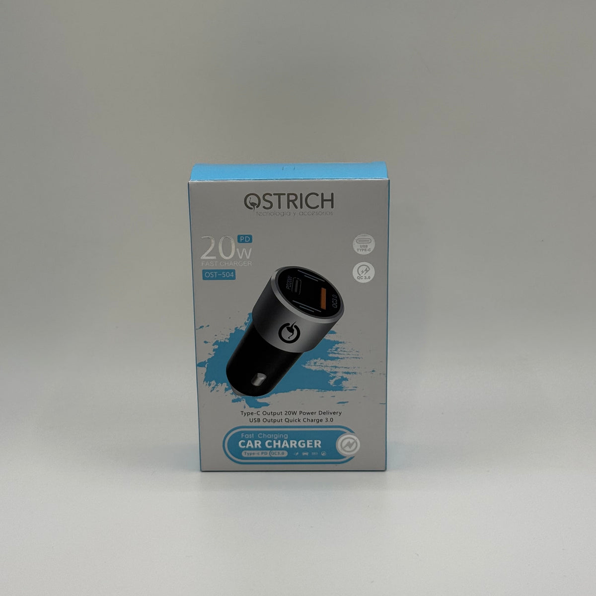CARGADOR DE CARRO 20W