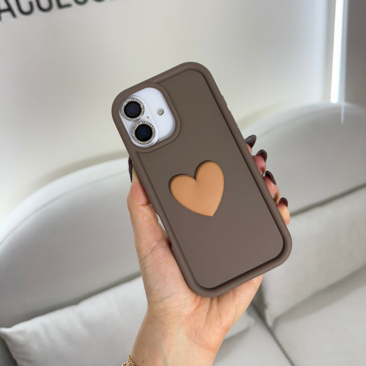 CASE IPHONE 16 COFFE HEART