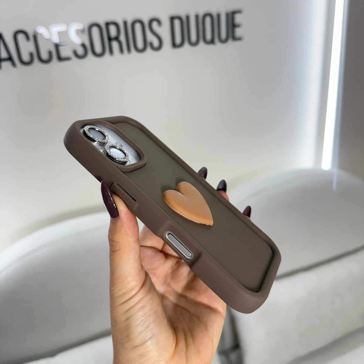 CASE IPHONE 16 PLUS COFFE HEART