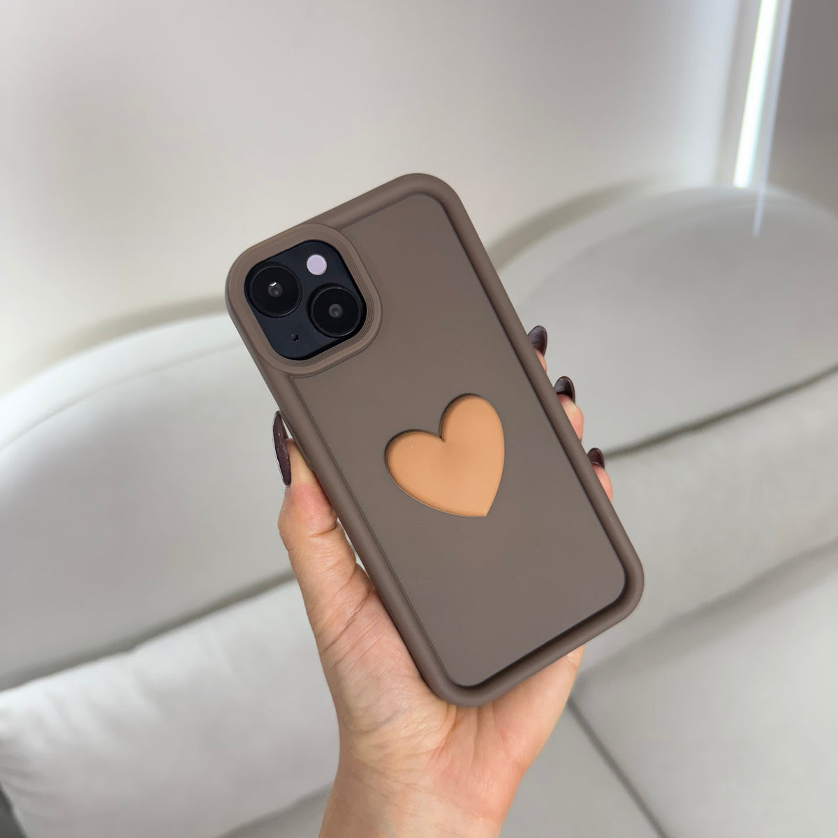 CASE IPHONE 15 COFFE HEART