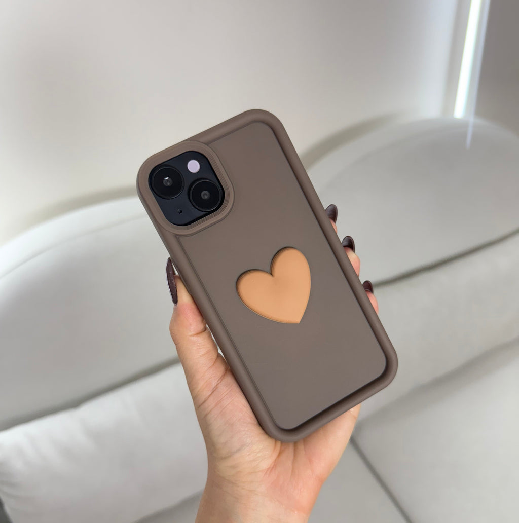 CASE IPHONE 13-14 COFFE HEART