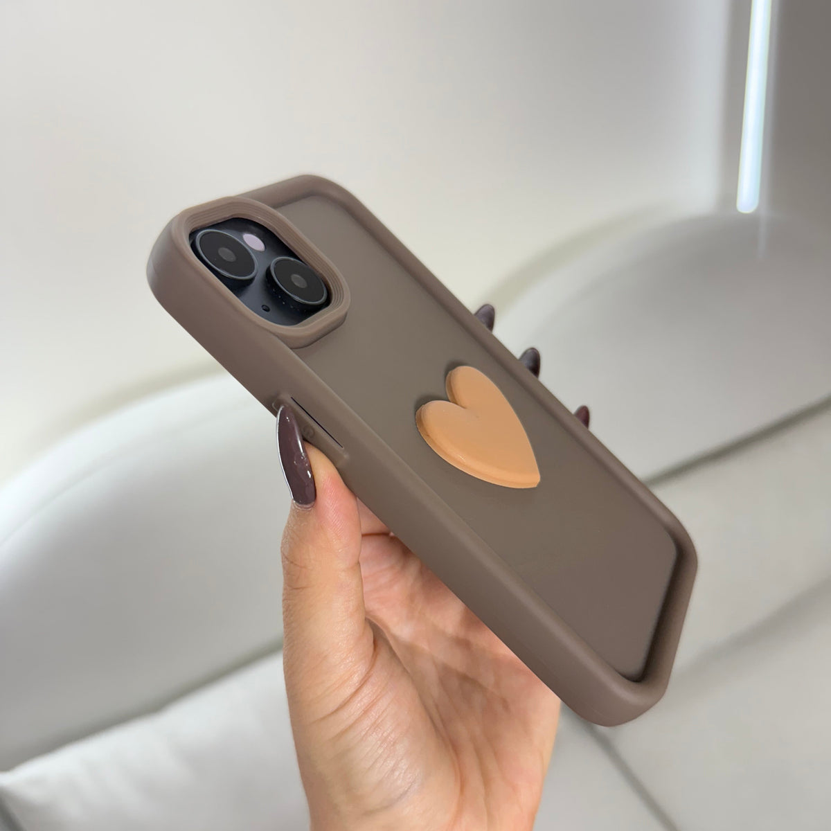 CASE IPHONE 15 COFFE HEART