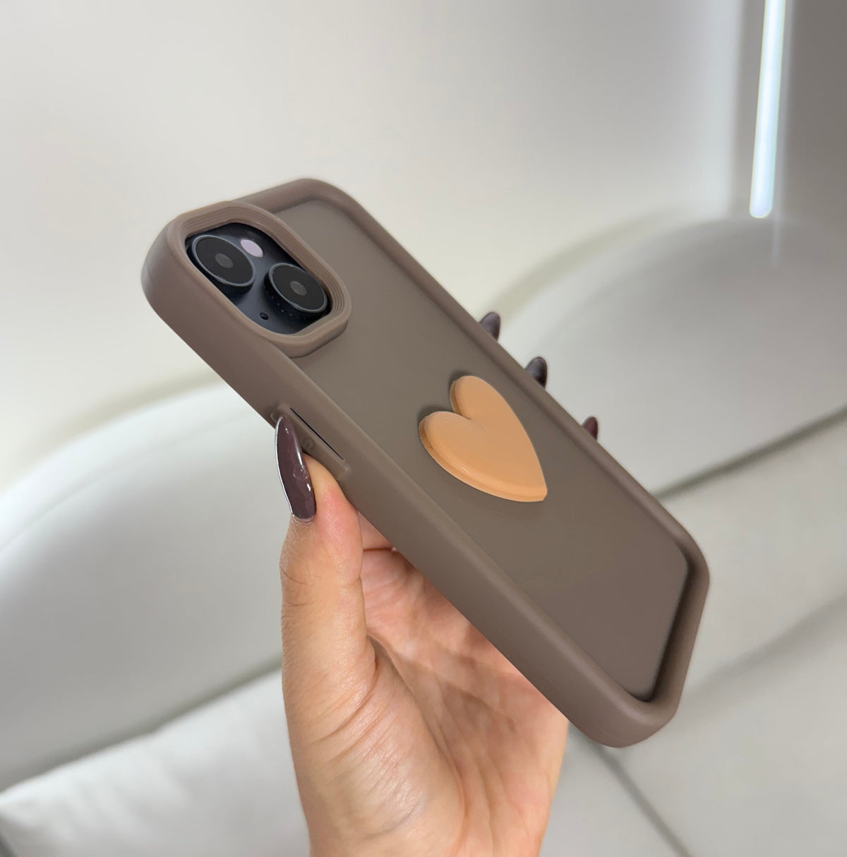 CASE IPHONE 14 PLUS COFFE HEART