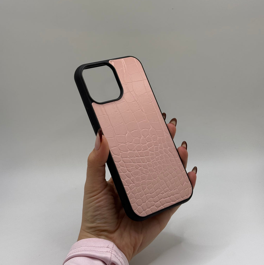 CASE IPHONE 13 PRO COCODRILO ROSADO