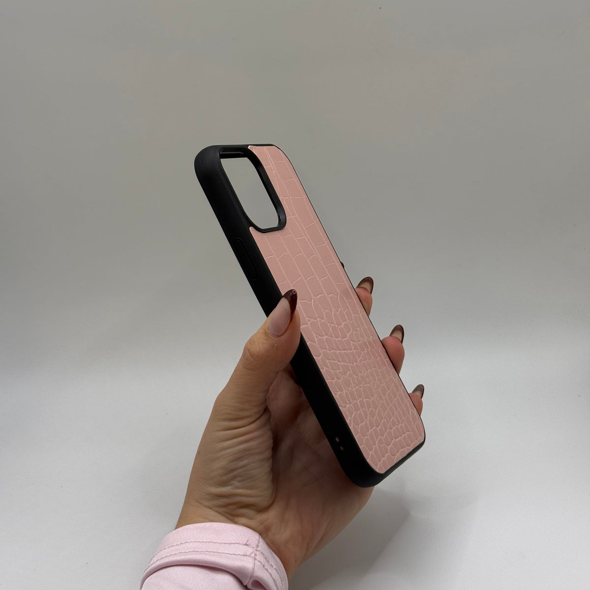 CASE IPHONE 14 PRO COCODRILO ROSADO