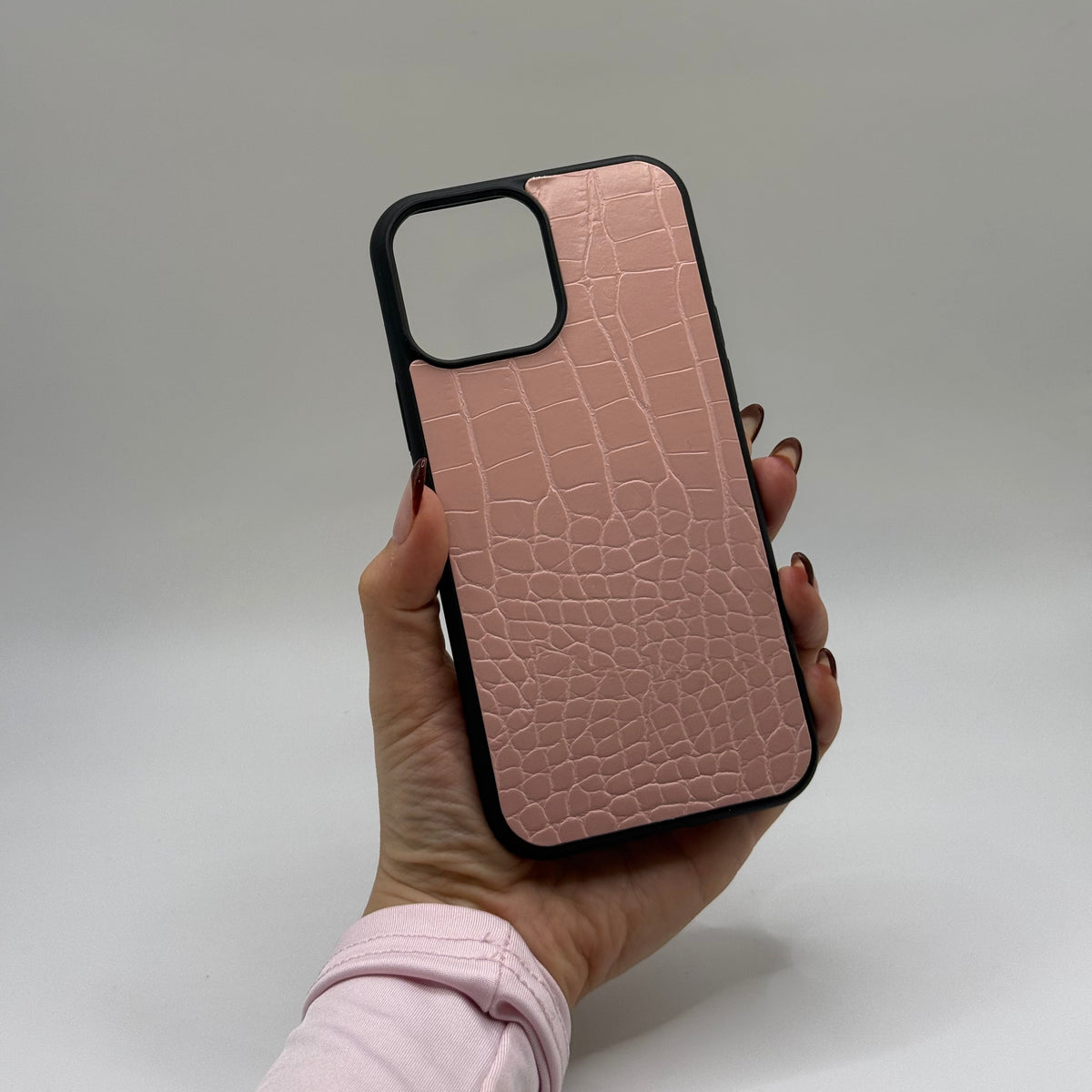 CASE IPHONE 12 PRO MAX COCODRILO ROSADO