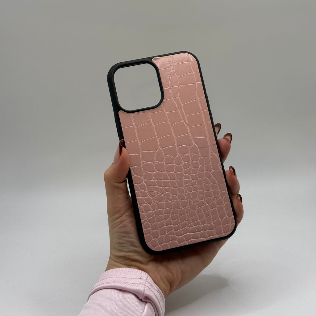 CASE IPHONE 13 PRO MAX COCODRILO ROSADO