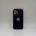 CASE IPHONE 13 PRO MAX TIPO CUERO AZUL