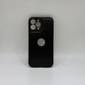 CASE IPHONE 12 PRO MAX TIPO CUERO NEGRO