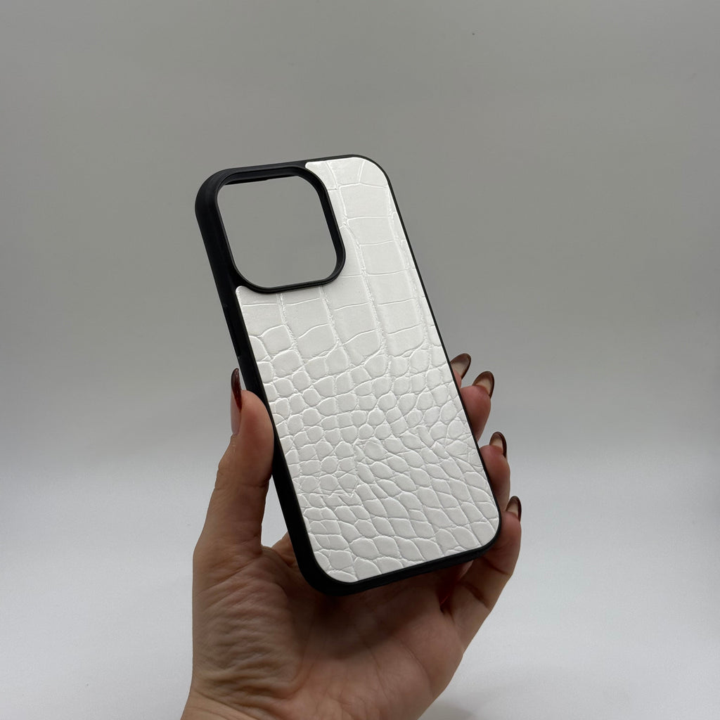CASE IPHONE 13 PRO COCODRILO BLANCO