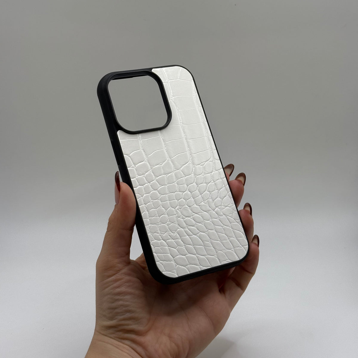 CASE IPHONE 14 PRO COCODRILO BLANCO