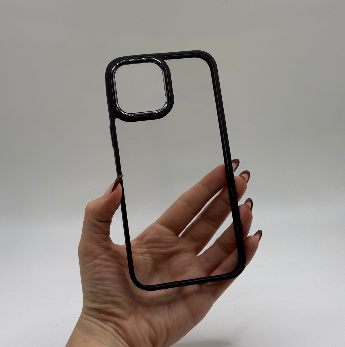 CASE IPHONE 12 PRO MAX BORDE COLOR NEGRO