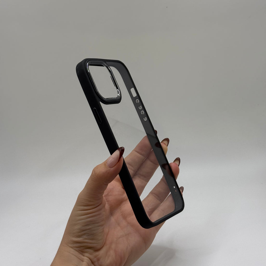 CASE IPHONE 13 PRO BORDE COLOR NEGRO