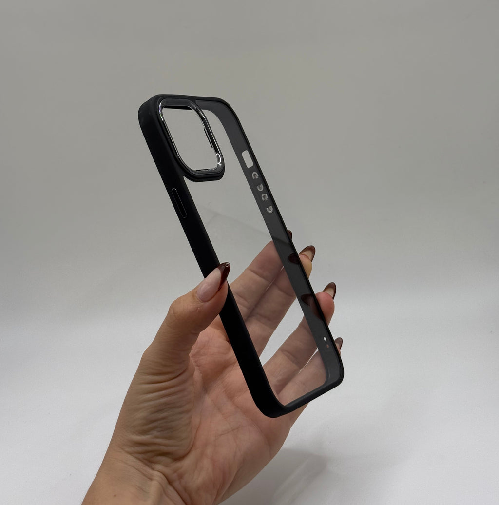 CASE IPHONE 13 PRO MAX BORDE COLOR NEGRO