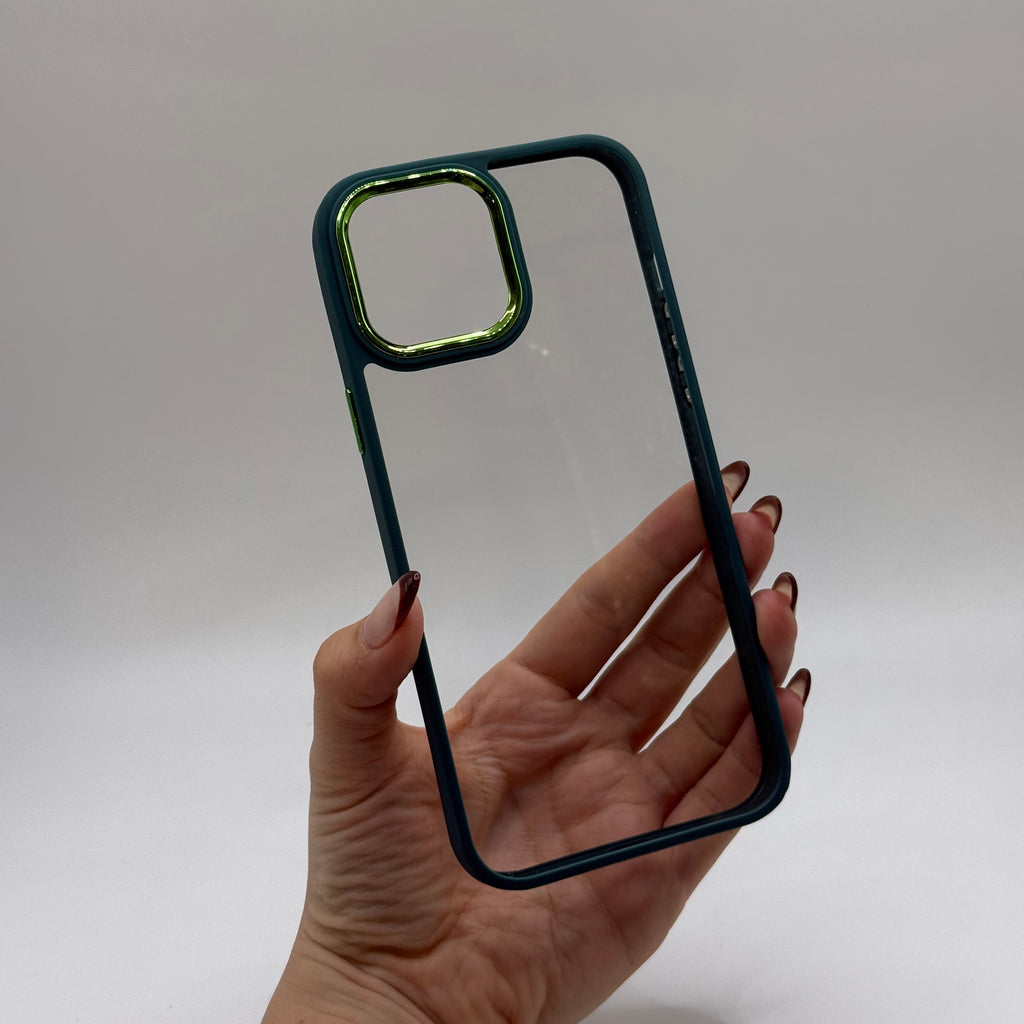 CASE IPHONE 13 PRO BORDE COLOR VERDE