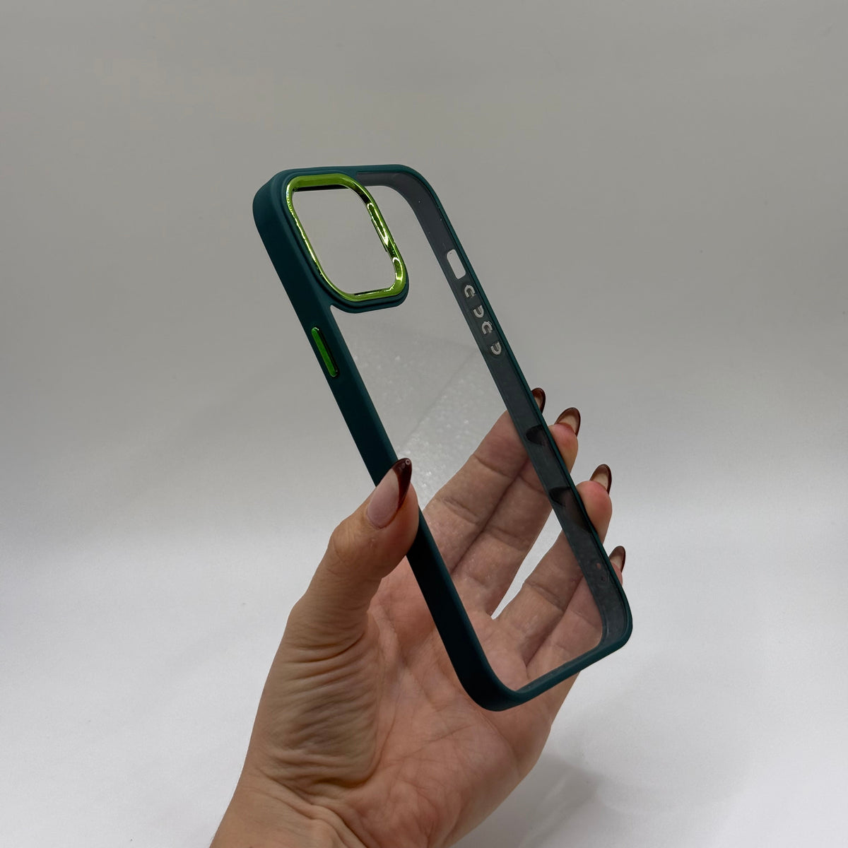 CASE IPHONE 12 PRO MAX BORDE COLOR VERDE