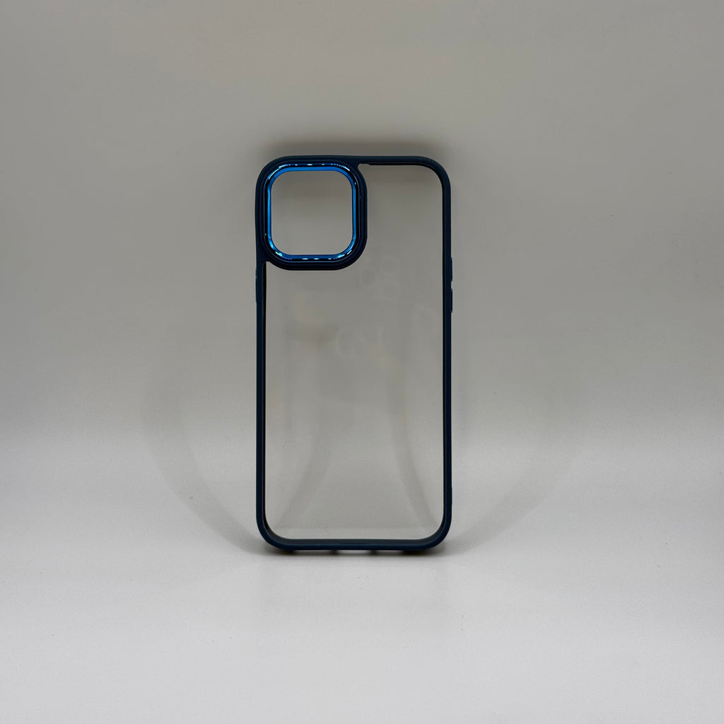 CASE IPHONE 12 -12 PRO BORDE COLOR AZUL