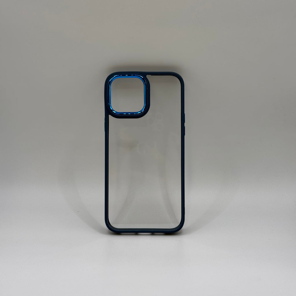 CASE IPHONE 12 PRO MAX BORDE COLOR AZUL