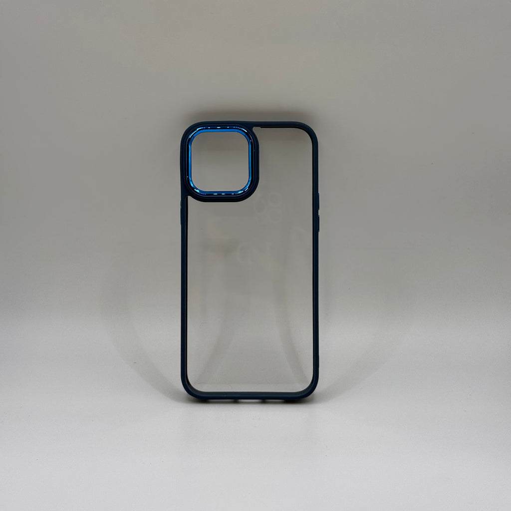 CASE IPHONE 13 PRO MAX BORDE COLOR AZUL