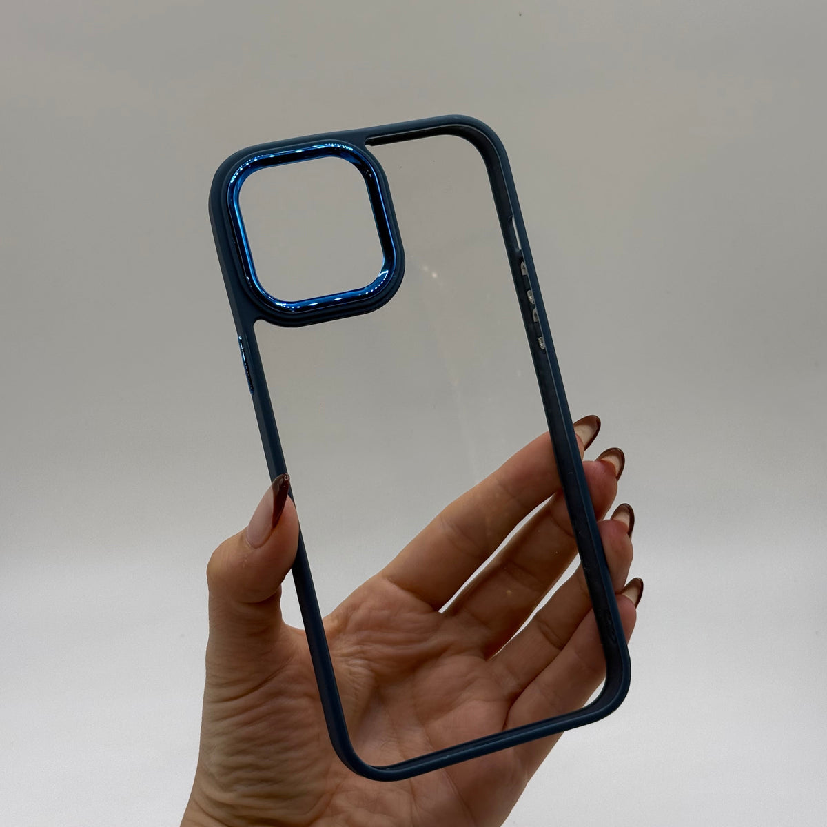 CASE IPHONE 13 PRO BORDE COLOR AZUL