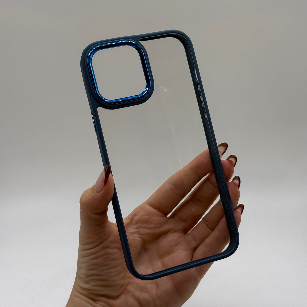 CASE IPHONE 12 -12 PRO BORDE COLOR AZUL