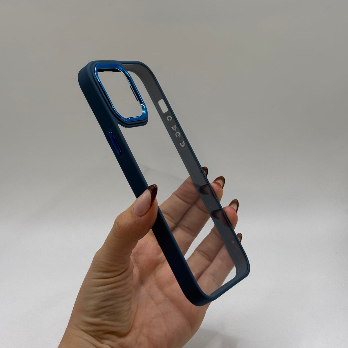 CASE IPHONE 11 PRO MAX BORDE COLOR AZUL