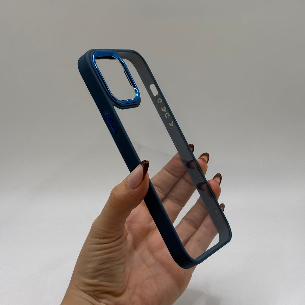 CASE IPHONE 12 -12 PRO BORDE COLOR AZUL