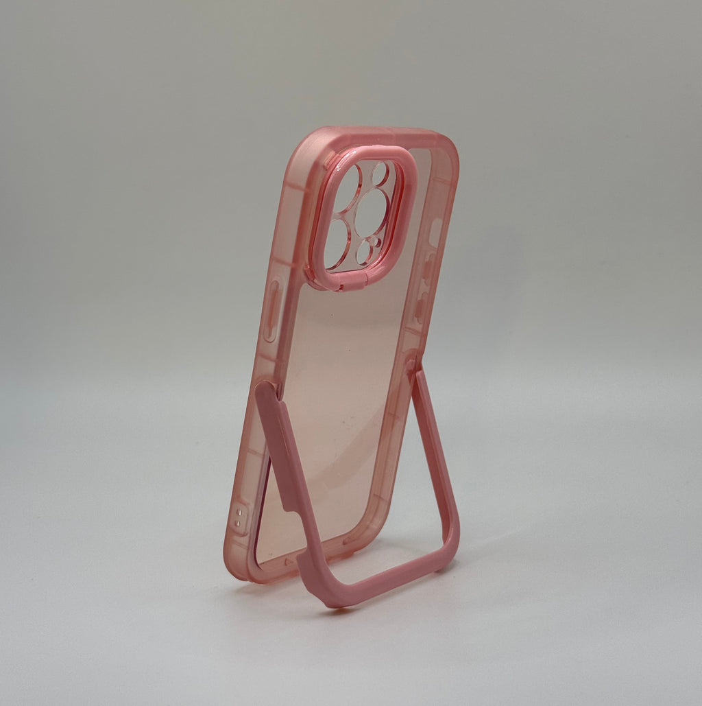 CASE IPHONE 12 PRO MAX SOPORTE ROSADO