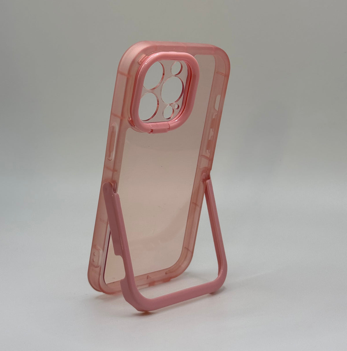 CASE IPHONE 12 PRO MAX SOPORTE ROSADO