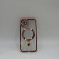CASE IPHONE 11 PRO BORDE METALIZADO ROSADO