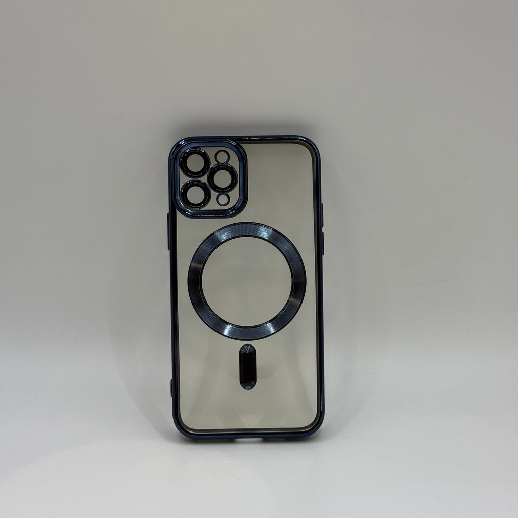 CASE IPHONE 11 PRO BORDE METALIZADO AZUL