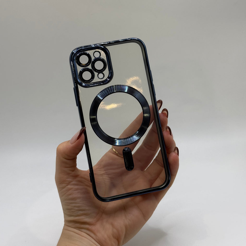 CASE IPHONE 11 PRO BORDE METALIZADO AZUL