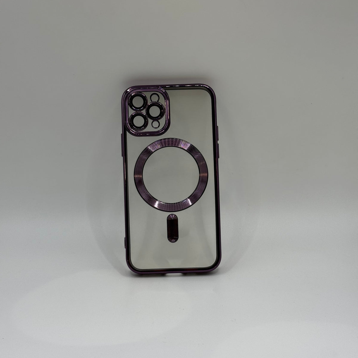 CASE IPHONE 11 PRO BORDE METALIZADO MORADO