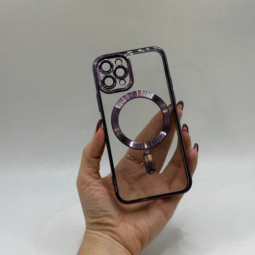 CASE IPHONE 11 PRO BORDE METALIZADO MORADO