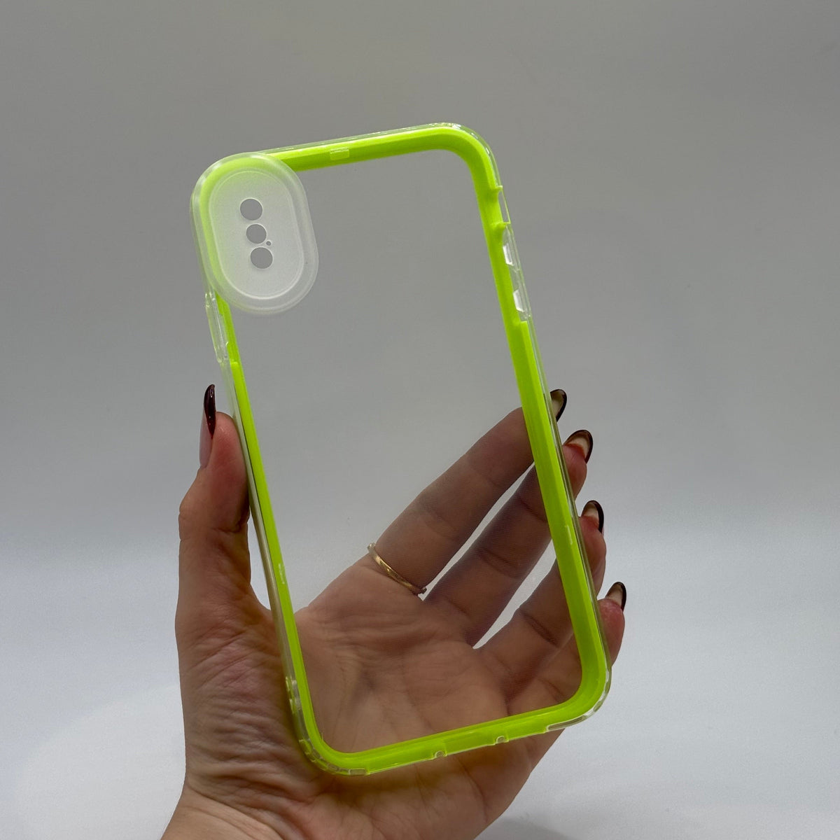 CASE IPHONE XS MAX 360 VERDE FOSFORESCENTE
