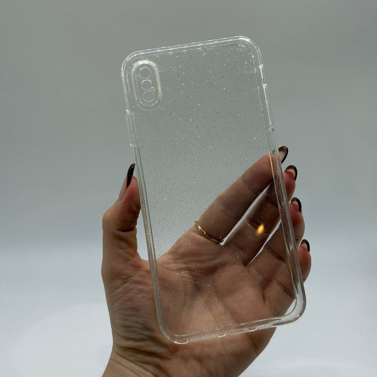 CASE IPHONE X GLITTER GOMA