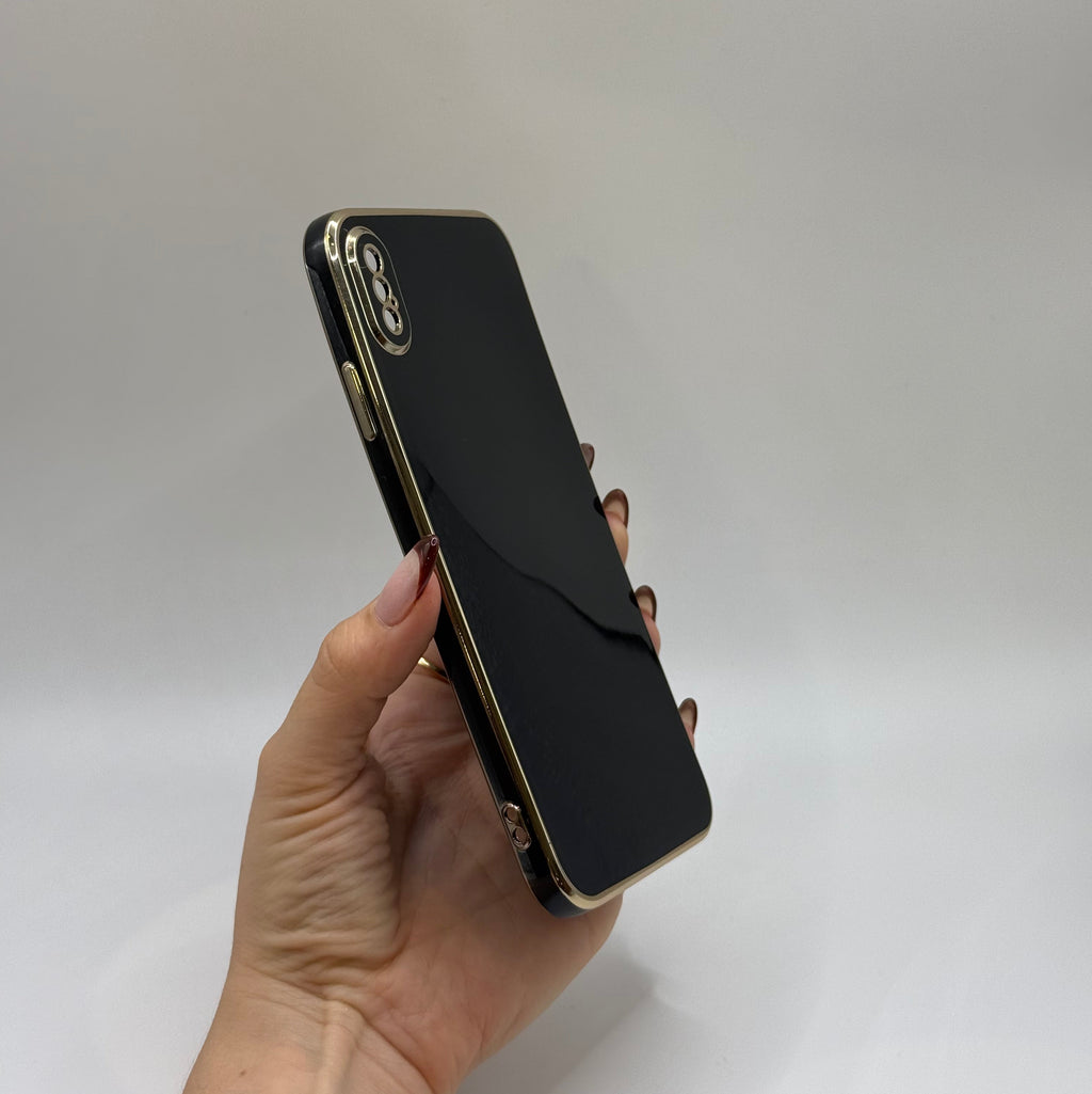 CASE IPHONE XS MAX LUJO NEGRO