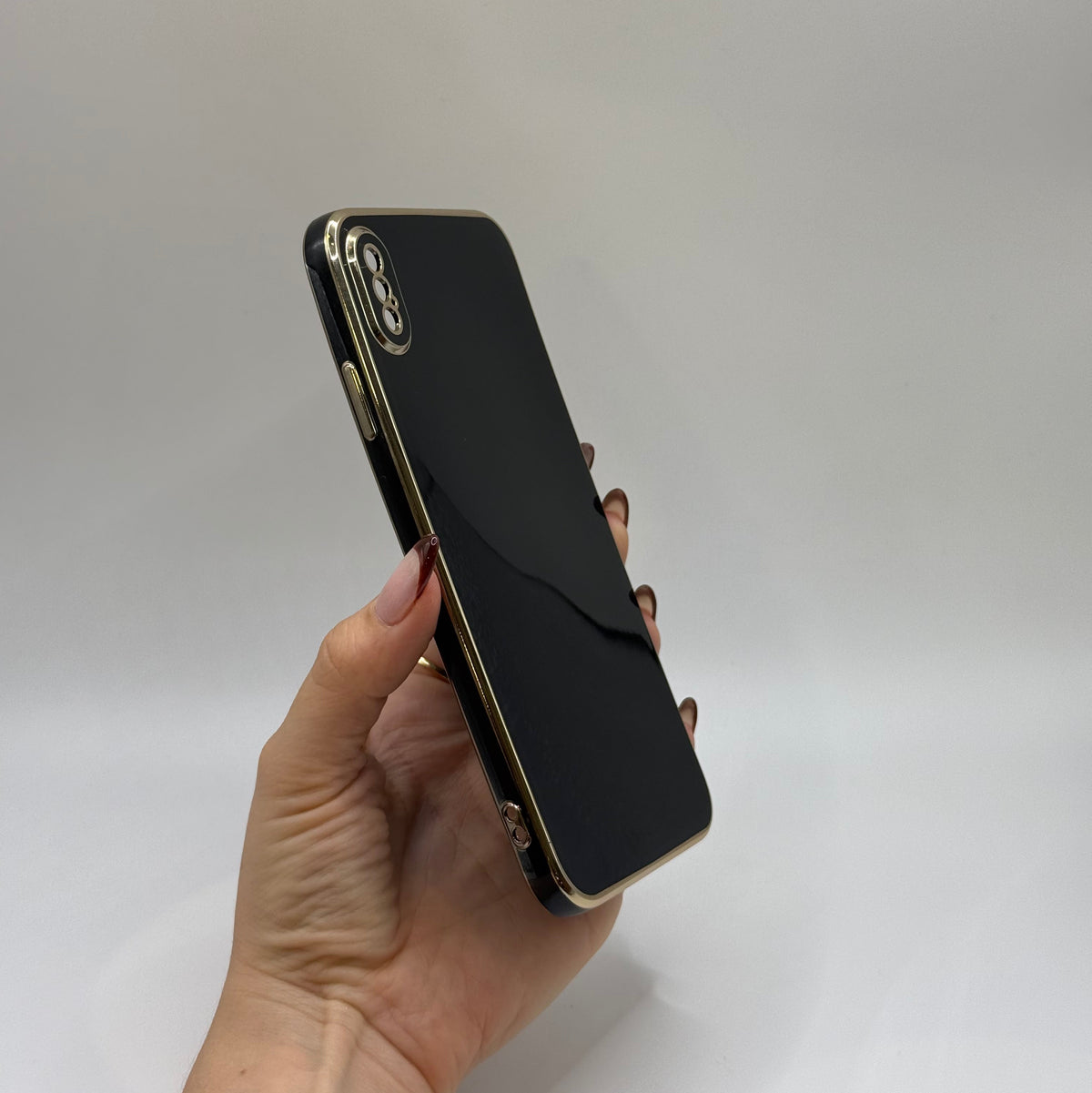 CASE IPHONE XS MAX LUJO NEGRO