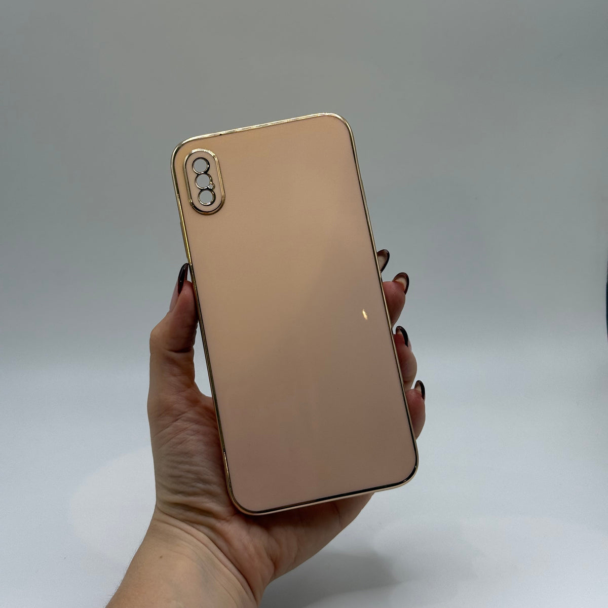 CASE IPHONE XS MAX LUJO ROSADO