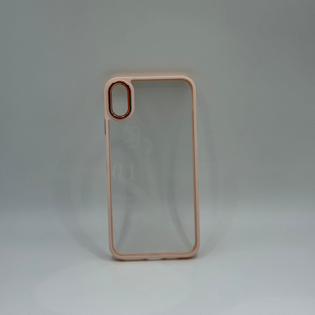 CASE IPHONE XR BORDE COLOR ROSADO