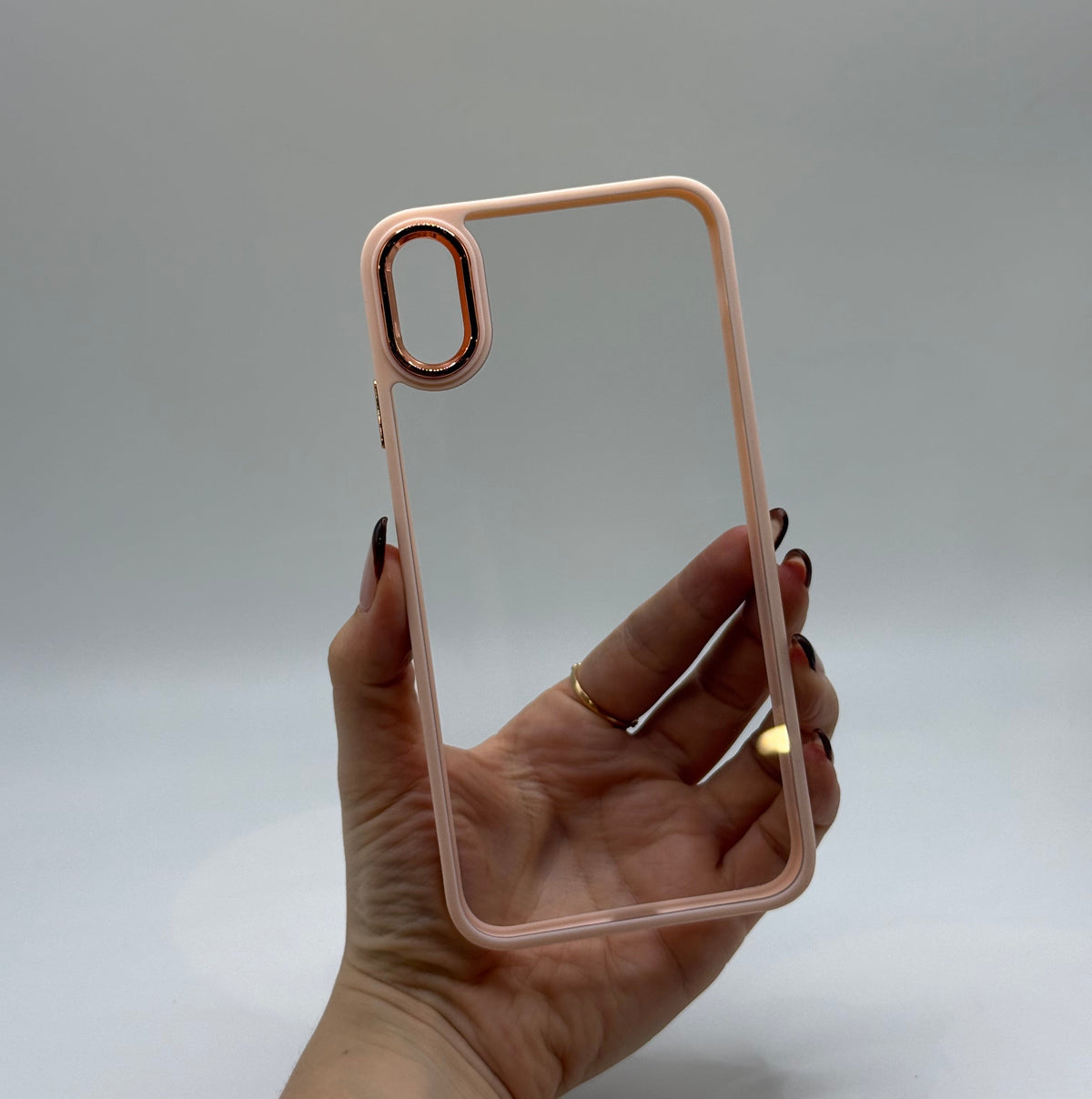 CASE IPHONE XR BORDE COLOR ROSADO