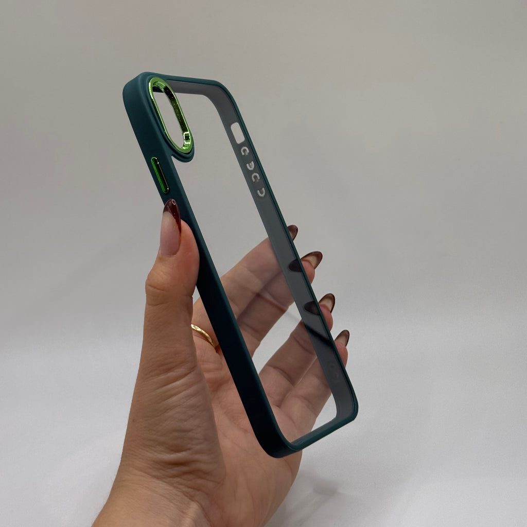 CASE IPHONE XR BORDE COLOR VERDE