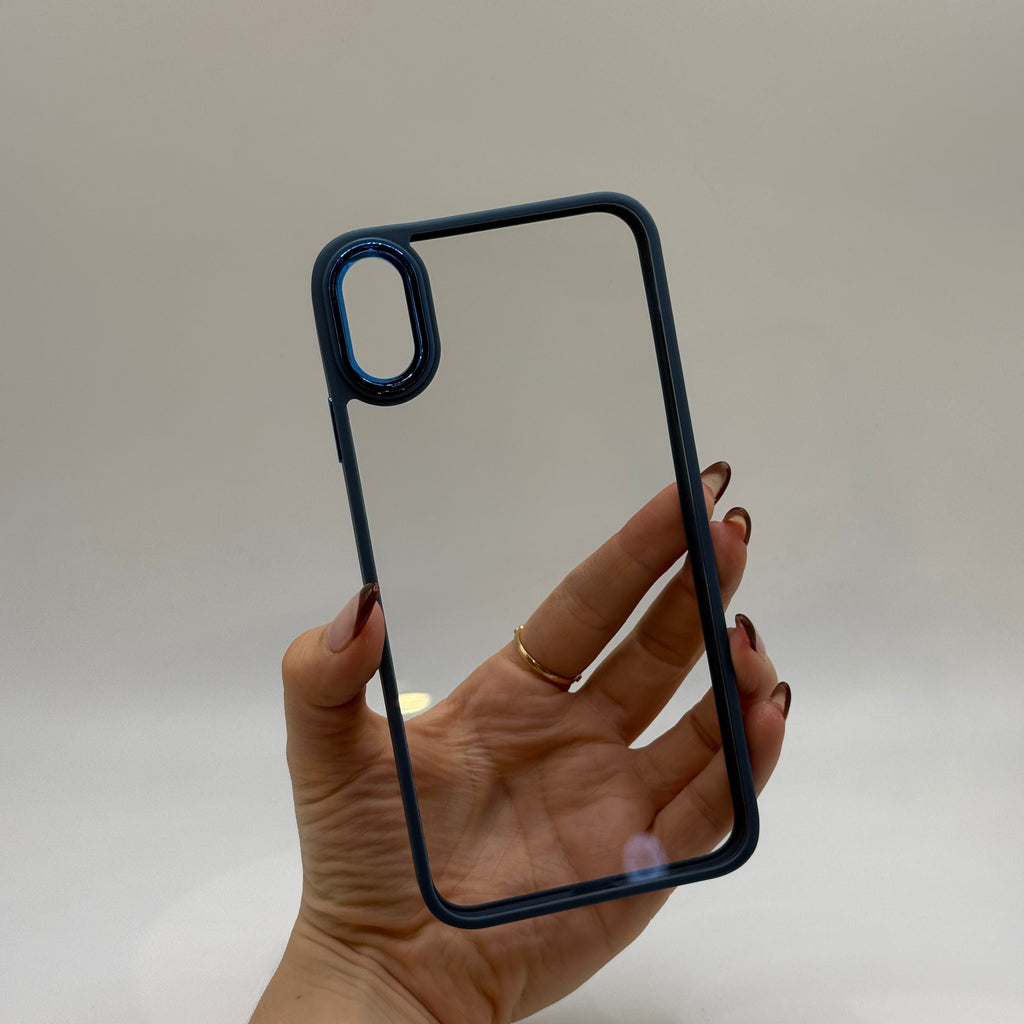 CASE IPHONE XS MAX BORDE COLOR AZUL