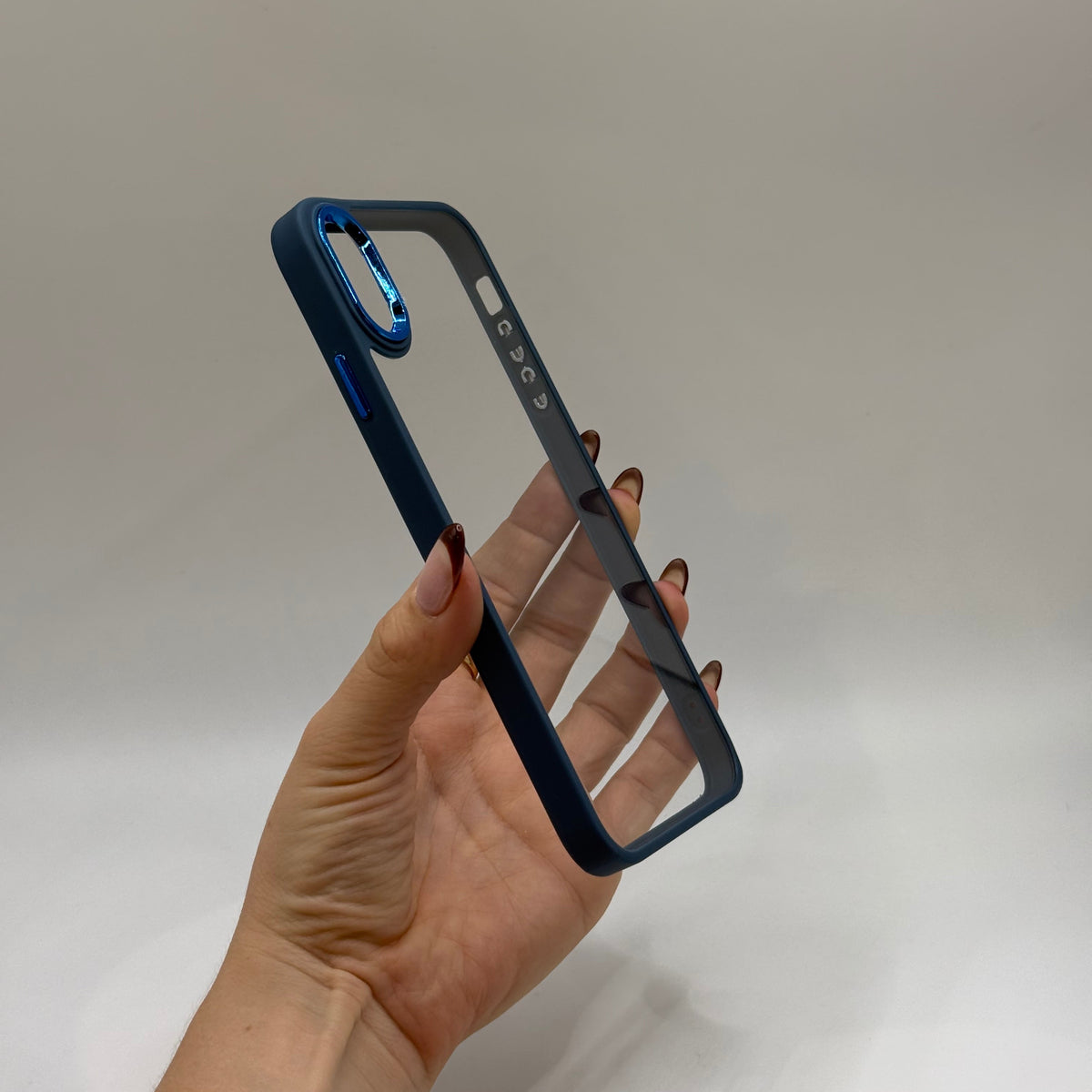 CASE IPHONE XR BORDE COLOR AZUL