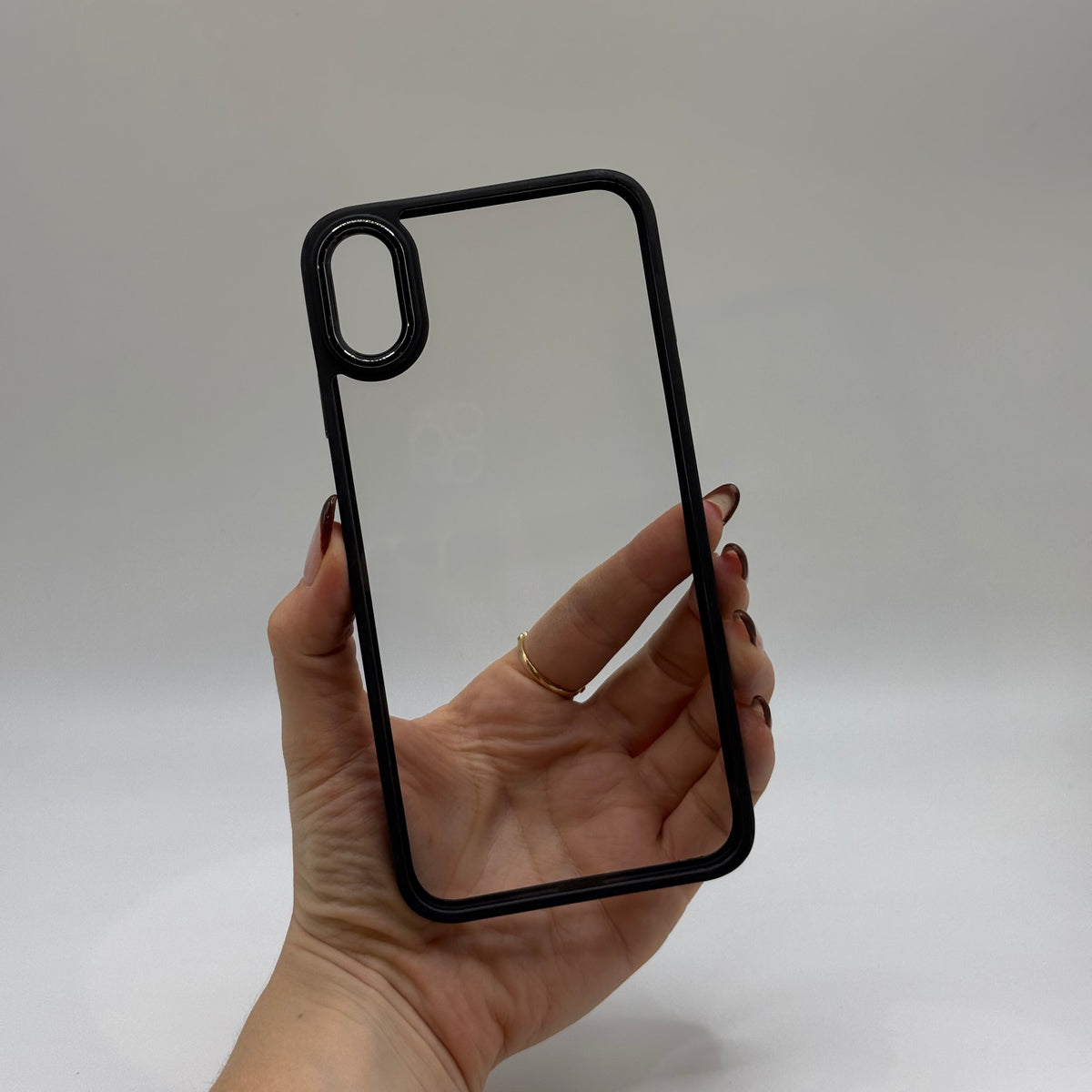 CASE IPHONE XS MAX BORDE COLOR NEGRO