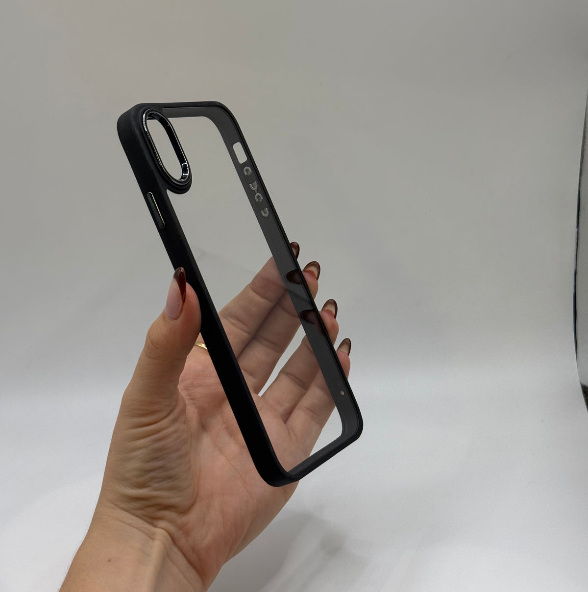 CASE IPHONE XR BORDE COLOR NEGRO